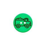 Пуговица, размер 15мм, пластик, Dill, 281246/15-12