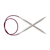 Спицы круговые укороченные "Nova" 4мм/50см, латунь с гальваническим покрытием, KnitPro, 10389