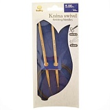 Спицы круговые "Knina Swivel" 5мм/100см, бамбук, натуральный, Tulip, KS-1000500