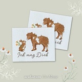 Заплатка "Ich mag Dich" /Ты мне нравишься/ 40*500мм, 100% полиэстер, Acufactum, 35388