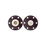 Кнопки пришивные, диаметр 25мм, металл/пластик, черный, Union Knopf by Prym, U0019630025008001-15